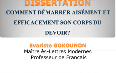 Dissertation: comment démarrer aisément et efficacement son corps du devoir?