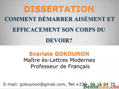 Dissertation: comment démarrer aisément et efficacement son corps du devoir?