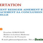 COMMENT REDIGER AISEMENT ET EFFICACEMENT SA CONCLUSION PARTIELLE