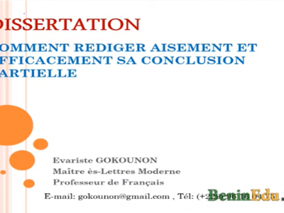 COMMENT REDIGER AISEMENT ET EFFICACEMENT SA CONCLUSION PARTIELLE