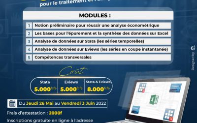 Stata14 & Eviews9 pour le traitement et l’analyse de données statistiques